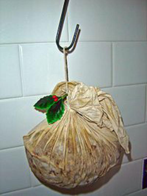 Pudding on a hook